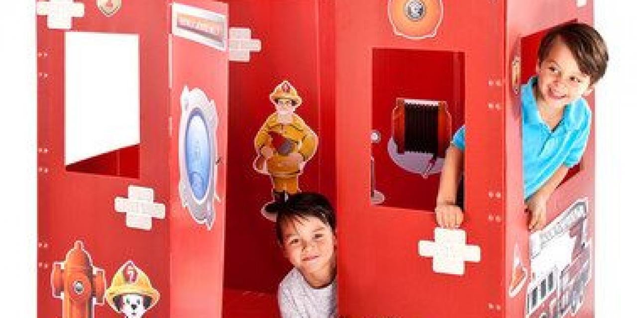 diy playhouse impraboard karton plastik